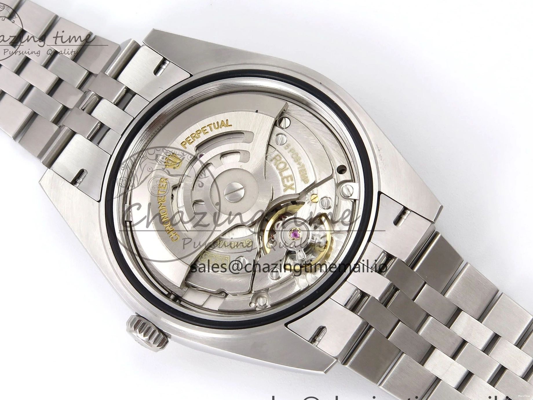 MiroTime 0406 HighPerformance DateJust 41 126334 EWEF Best Edition Black Stick Dial on Jubilee Bracelet A 1046